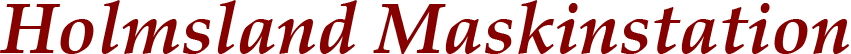 Holmsland Maskinstation logo