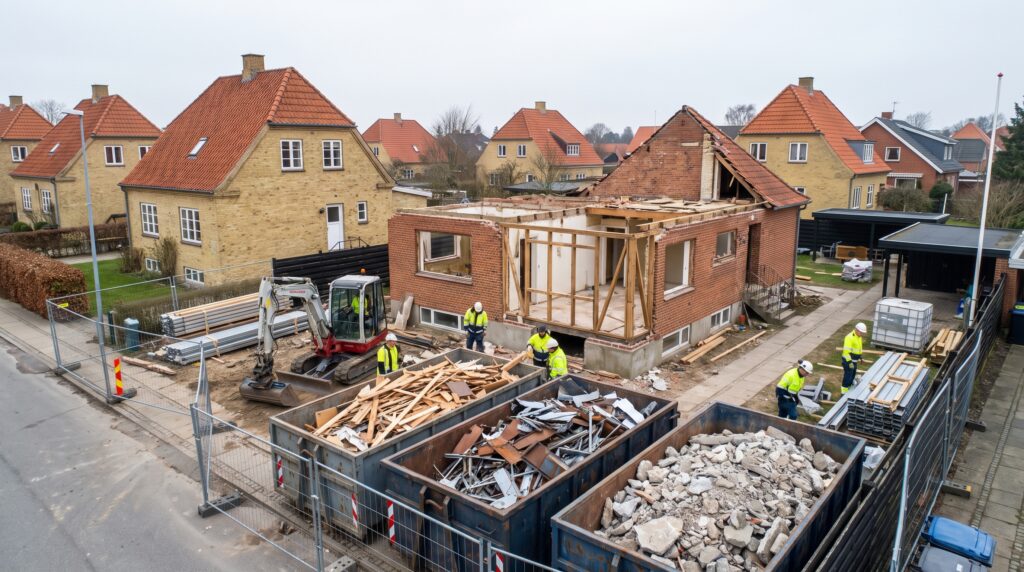 Selektiv nedrivning på dansk byggeplads med fokus på sortering og dokumentation