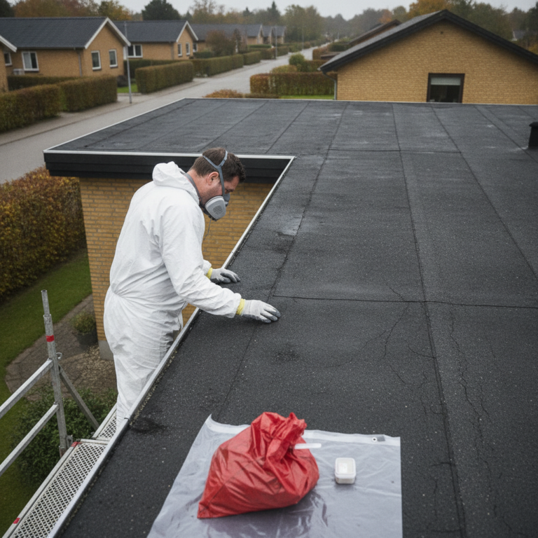 Asbest i tagpap: Findes det, hvordan identificerer du det, og hvad gør du ved renovering eller nedrivning?