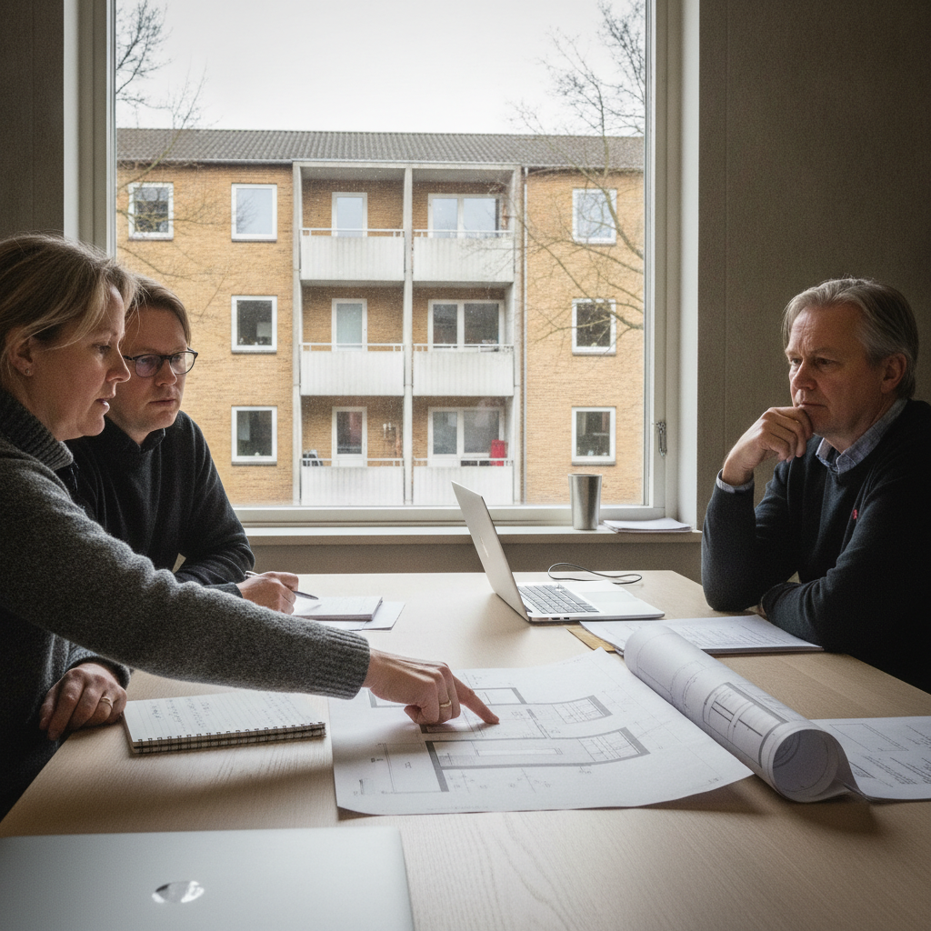 boligforening, bestyrelse, energitilskud, tilskud, energirenovering, renovering, planlægning, budget, dokumentation, ansøgning, frister, rådgivning, udbud, projektstyring, indendørs, almen bolig, etageejendom, boligblok, mursten, vinduer, facaderenovering, tag, hus, bolig, håndværker