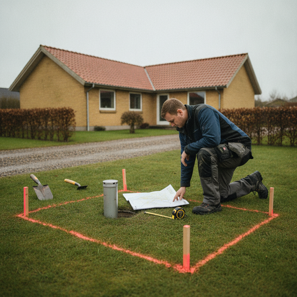 brøndborer, haveboring, privat vandboring, boring på grunden, sløjfning af boring, flytning af boring, dokumentation, tilladelser, pris, tilbud, udendørs, parcelhus, dansk villahave, byggeprojekt, gravearbejde, afmærkning, grundvand, rør, græsplæne, renovering, myndighedskrav, hus, bolig, håndværker