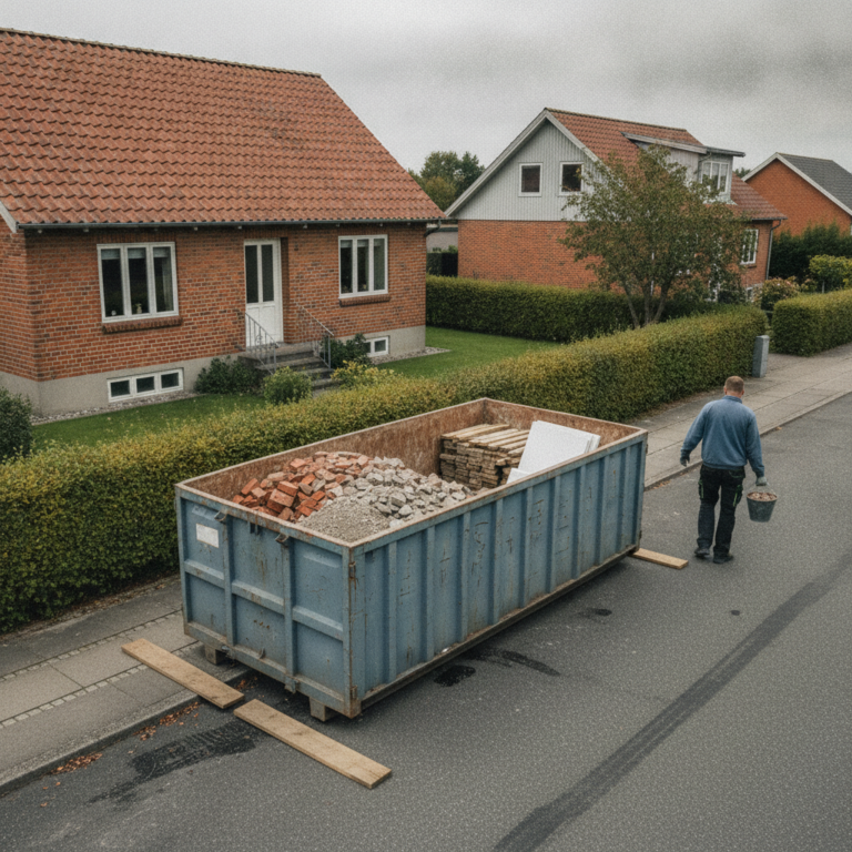Hvad koster container til byggeaffald?