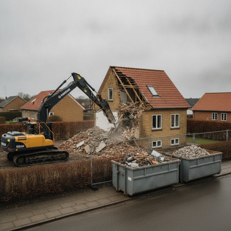 Hvad koster det at rive et hus ned?