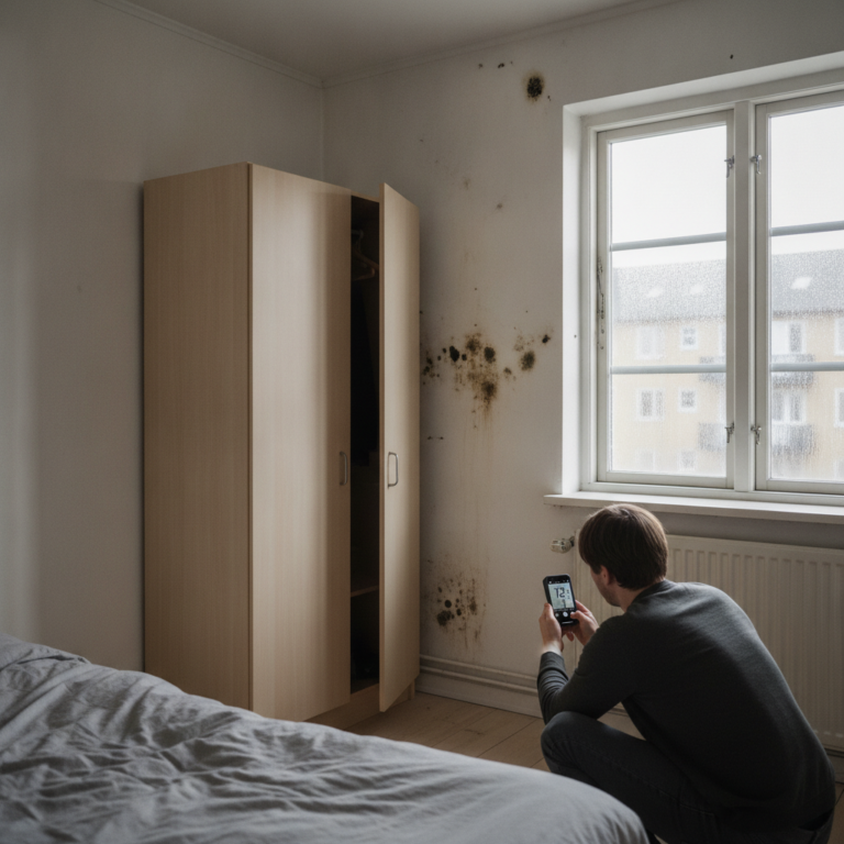 Skimmelsvamp i lejlighed
