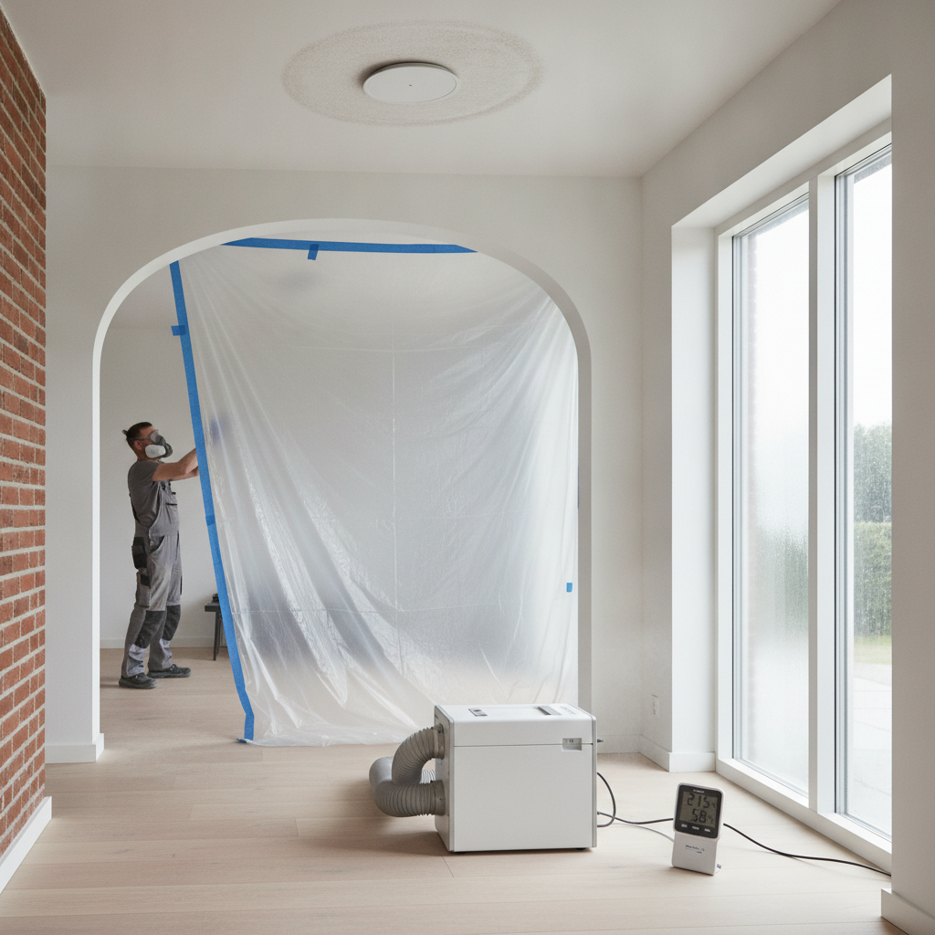 ventilationsmontør, ventilation, ventilationsanlæg, renovering, indendørs, villa, murermestervilla, indeklima, byggestøv, støvafskærmning, plastafdækning, affugter, luftfugtighed, kondens på vinduer, skimmel forebyggelse, mekanisk udsugning, varmegenvinding, ventilationsventil, service og vedligehold, energirenovering, pris, tilbud, hus, bolig, håndværker
